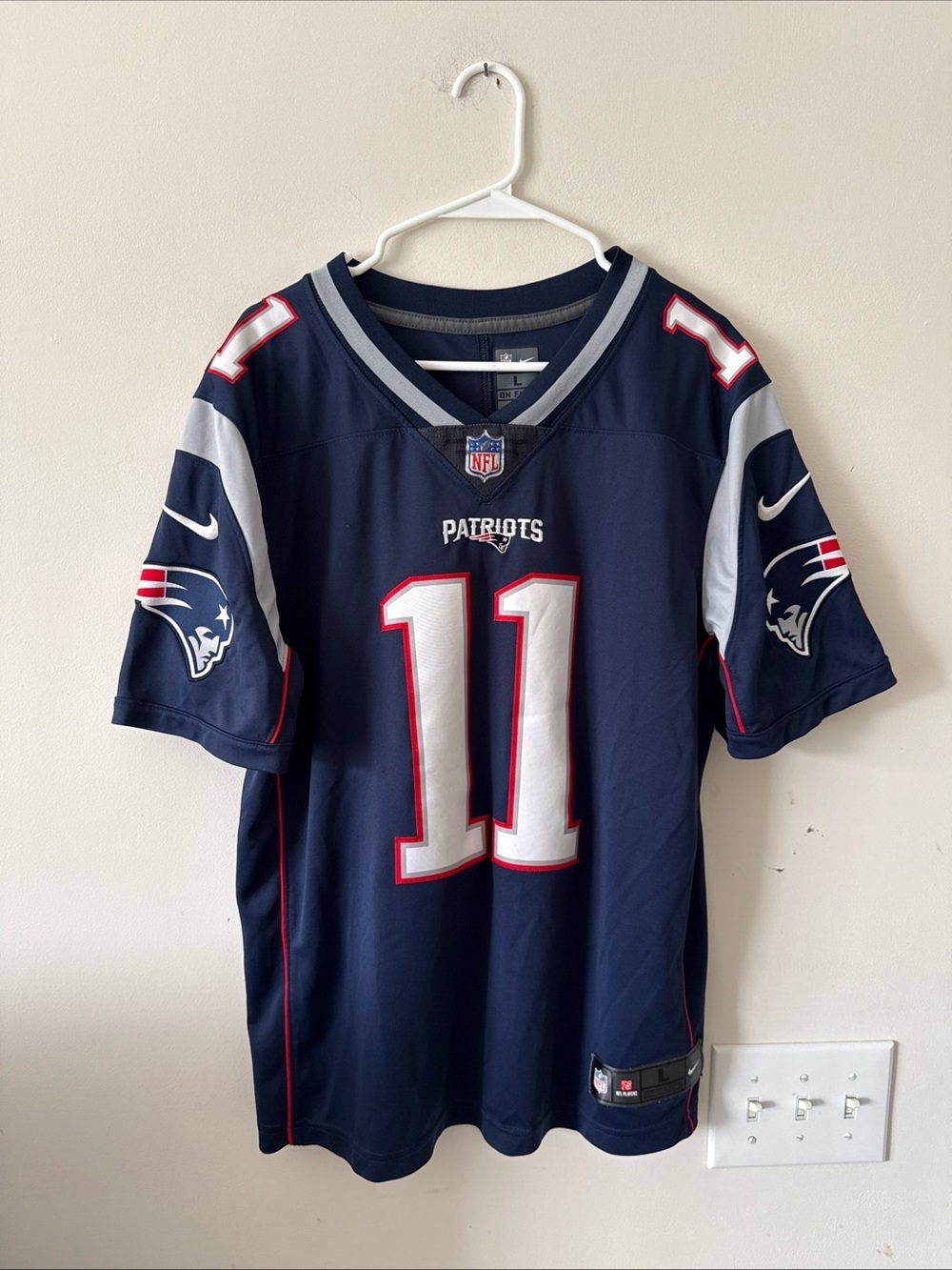 Men's Nike Julian Edelman #11 NE Patriots Vapor Limited NFL Jersey Sz L - RARE